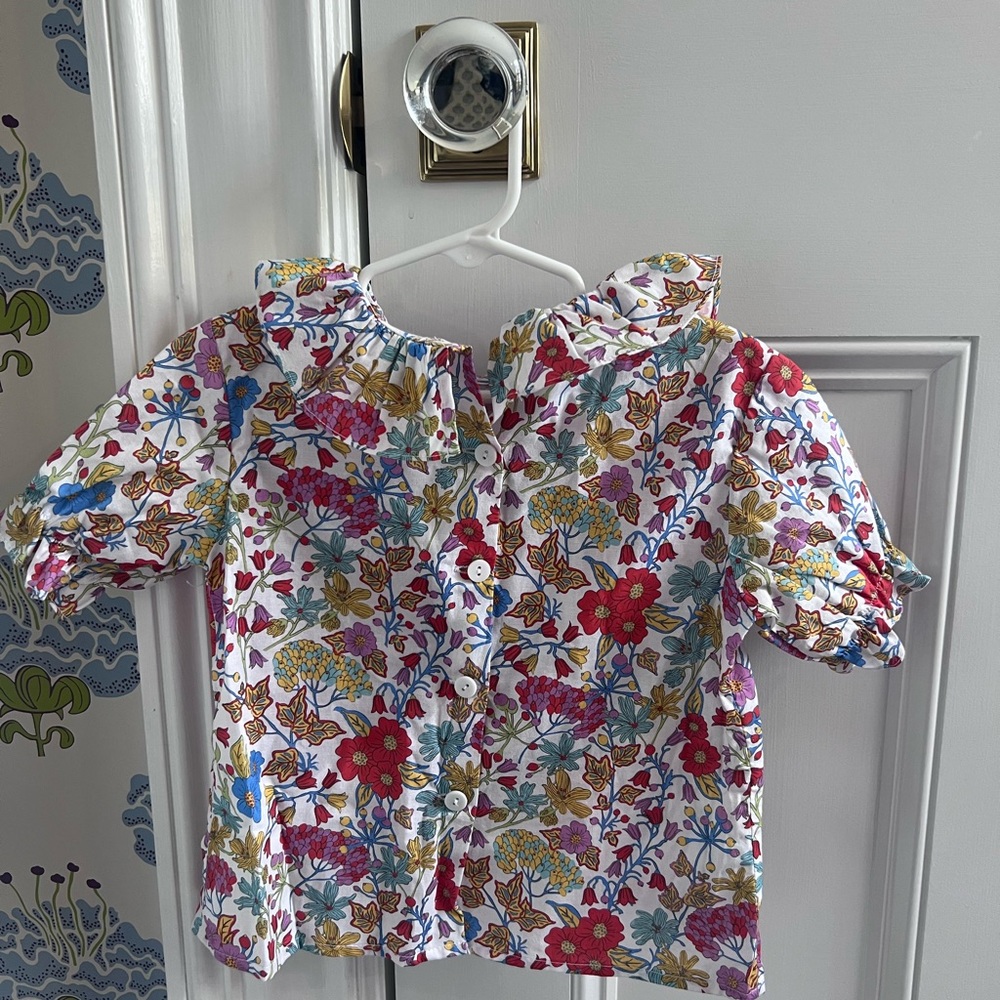 Floral print blouse for girls